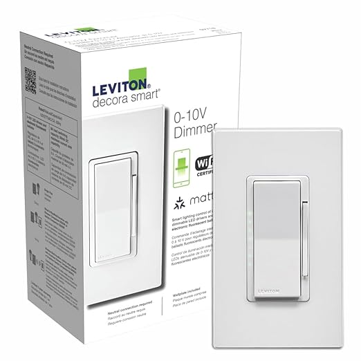Leviton Decora Smart Dimmer Switch, Neutral Wire Required, Works by Leviton
