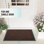 OLANLY Front Door Mat Outside Entrance, Waterproof Heavy-Duty Doormat - Image 2