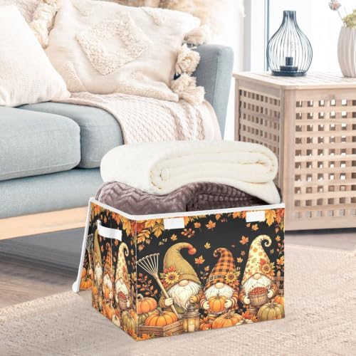Bolaz Gnome Pumpkin in Autumn Storage Bins - Image 5