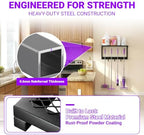 Heavy Duty Broom Holder Wall Mount, All-Metal Mop Rack - Image 7