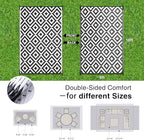 OLANLY Outdoor Rug 9x18 ft Waterproof Reversible Mat - Image 2