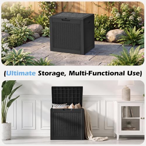 Outdoor Storage Box Waterproof, 32 Gallon Deck Box - Image 6