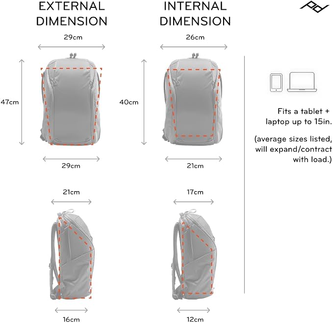 Peak Design Everyday Backpack Zip 15L, 270-Degree Zip, Dual Side Pockets - Image 5