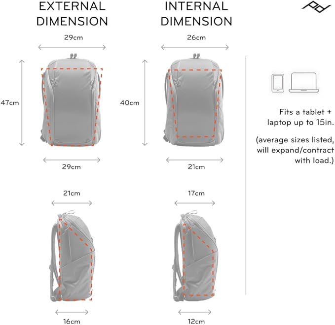 Peak Design Everyday Backpack Zip 20L, 270-Degree Zip, Dual Side Pockets - Image 5