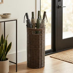 Rattan Umbrella Holder for Entryway by GlimsdeerDesign