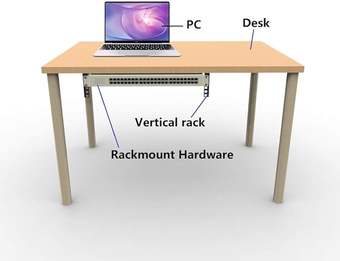 JINGCHENGMEI 3U Vertical Wall Mount Patch Panel Bracket -Steel Networking - Image 3