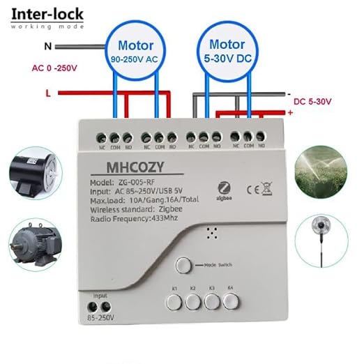 4 Channel Smart ZigBee Wireless Dry Contact Relay Switch Module, Compatible - Image 5