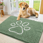 Smiry Dog Door Mat for Muddy Paws, Absorbent Non Slip Dirt Trapper by Smiry