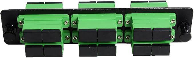 RiteAV LGX Footprint Fiber Optic Cable SC Adapter Patch Panel 6 Ports Loaded - Image 2