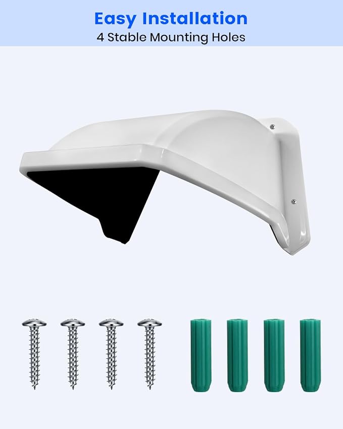 Universal Security Camera Sun Rain Cover Shield, ABS Plastic Protective Proof - Image 7
