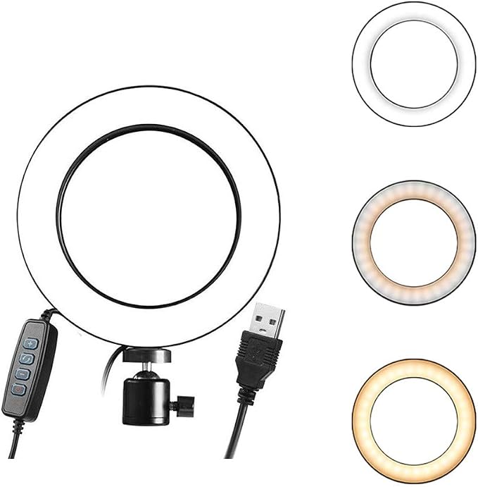 Ring Light OEBLD Dimmable with 3 Light Modes & 10 Brightness Level 360° Rotae by OEBLD