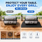 Heat Resistant Grill Mat for Countertop, 16 x 24 inch Waterproof BBQ Mat for - Image 7