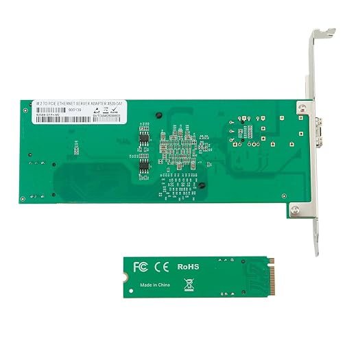 M.2 M-Key Single SFP+ Port 10G Ethernet LAN Adapter - Image 3