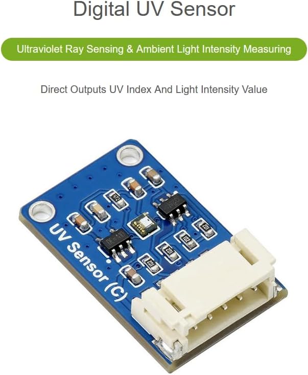 waveshare Digital LTR390-UV Ultraviolet Sensor, Direct UV Index Value Output - Image 2