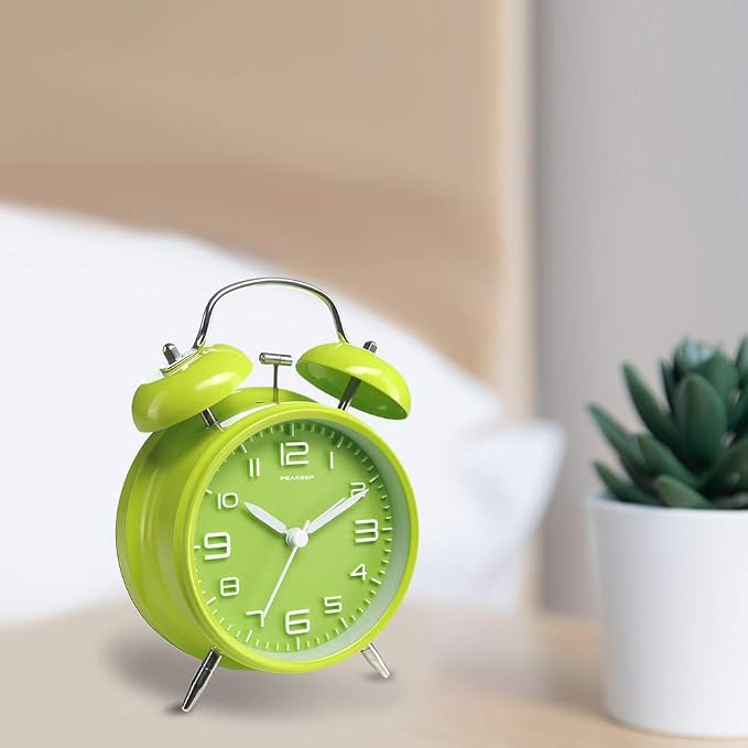 Peakeep 4 Inches Twin Bell Loud Alarm Clock - Image 5