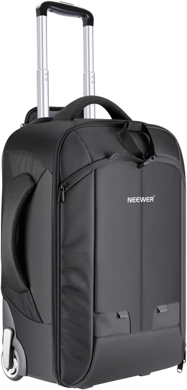 Neewer 2-in-1 Rolling Camera Bag Backpack Suitcase Style Convertible by Neewer