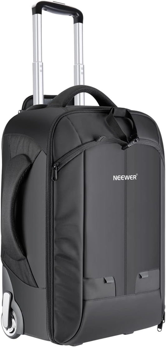 Neewer 2-in-1 Rolling Camera Bag Backpack Suitcase Style Convertible by Neewer