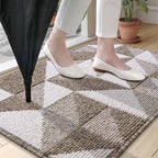OLANLY Door Mat Indoor Entrance Washable 70x23, Odor-Free Low-Profile Front - Image 2
