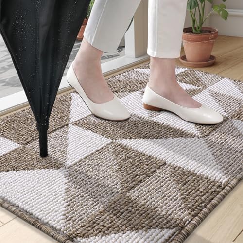 OLANLY Door Mat Indoor Entrance Washable 70x23, Odor-Free Low-Profile Front - Image 2
