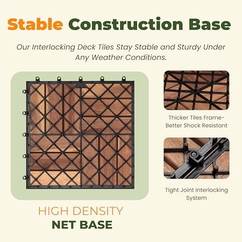 Jurax Interlocking Wood Deck Tiles - Image 3