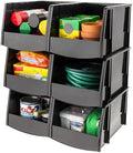 IRIS USA 6-Pack, Extra Large Stackable Storage Bins by IRISUSA