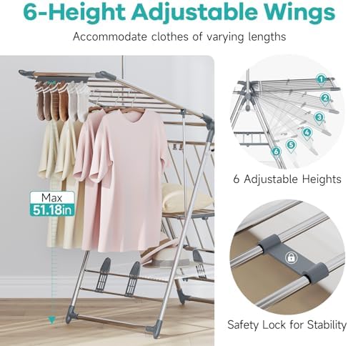 APEXCHASER Clothes Drying Rack - Image 2
