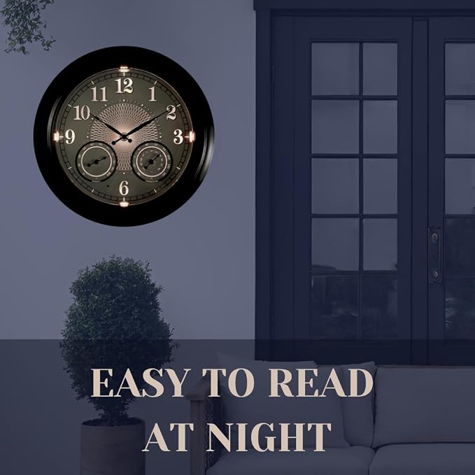 Illuminated Large Outdoor Clock - Image 4