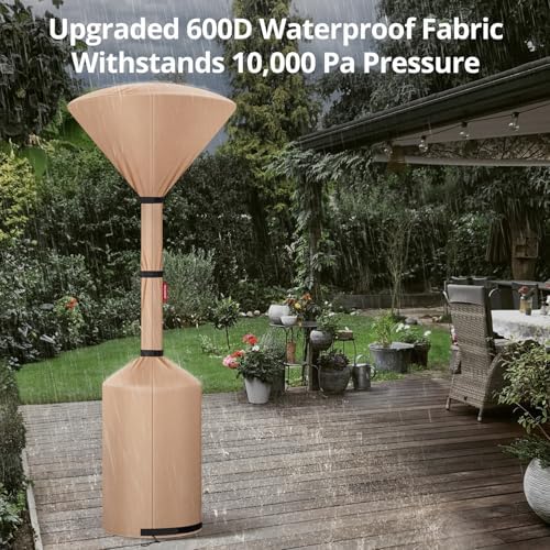 QH.HOME Patio Heater Cover, Waterproof Tear-Resistant 2p-89"x 33"x19" - Image 4
