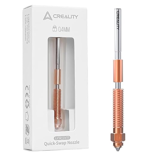 Creality Official K1C/ K1 SE Nozzle, 0.4mm 1PCS Quick-Swap 3D Printer Nozzle Kit by Creality
