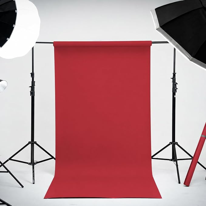 Kate Seamless Paper Backdrop Red Paper Backdrop Seamless Backdrop Paper Rolls - Image 2