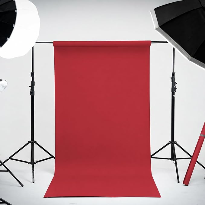 Kate Seamless Paper Backdrop Red Seamless Backdrop Paper Rolls - Image 2