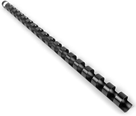 HOUYEE 1/2 Inch Plastic Binding Comb 19 Ring, 90 Sheet Capacity, Letter Size Black Comb Binding Spines (200 Pack)