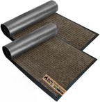 GORILLA GRIP Traffic Guard Indoor Outdoor Heavy Duty Door Mat, 35x23 Brown by GorillaGrip