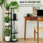 Tiered Plant Stand Indoor, Tall 6 Tier 7 Potted Wooden Plant Shelf - Image 7