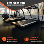 SUPERJARE 0.4'' Thick 24 Pcs 96 Sq Ft Rubber Top Exercise Equipment Mats - Image 3