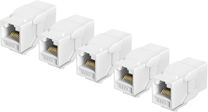 Jadaol UL Listed RJ45 Coupler, 10Gbps Gold-Plated Contacts Pass Through RJ45 by Jadaol