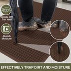 Front Door Mat Outside Entrance, Sturdy Indoor Outdoor Doormat 60x48 - Image 3