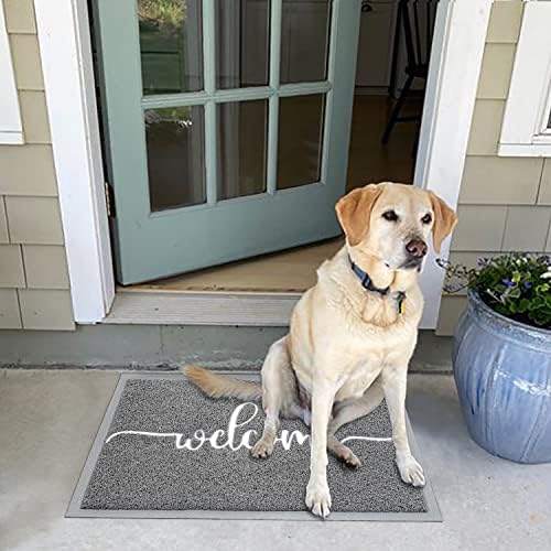 AAZZKANG Welcome Mats for Front Door Non Slip Door Mat Low-Profile Ultra - Image 7