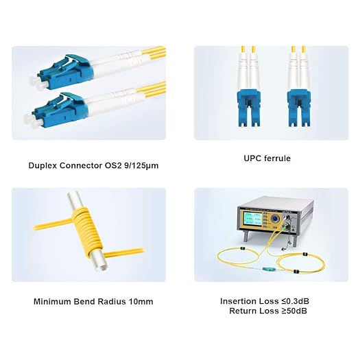 FLYPROFiber- OS2 LC to LC Fiber Patch Cable | Length Options: 0.2m-300m - Image 3