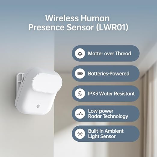 Wireless Human Presence Sensor LWR01, mmWave Radar, Occupancy & Motion Sensor - Image 2