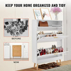 VEVOR Shoe Storage Cabinet for Entryway, 31.5" D x 9.4" W x 47.3" H - Image 5