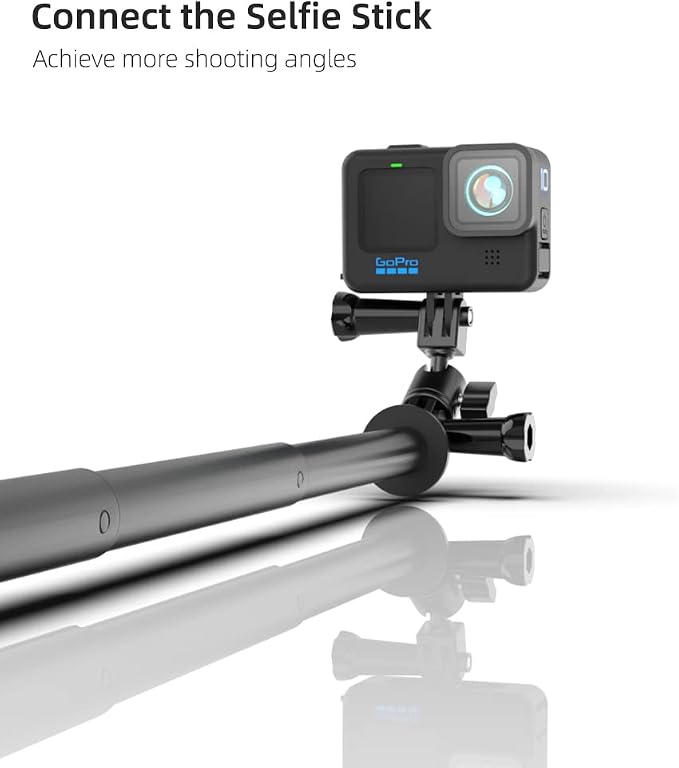 Aluminum 360 Degree Rotation Camera Swivel Mount, Vertical Metal Bracket - Image 4