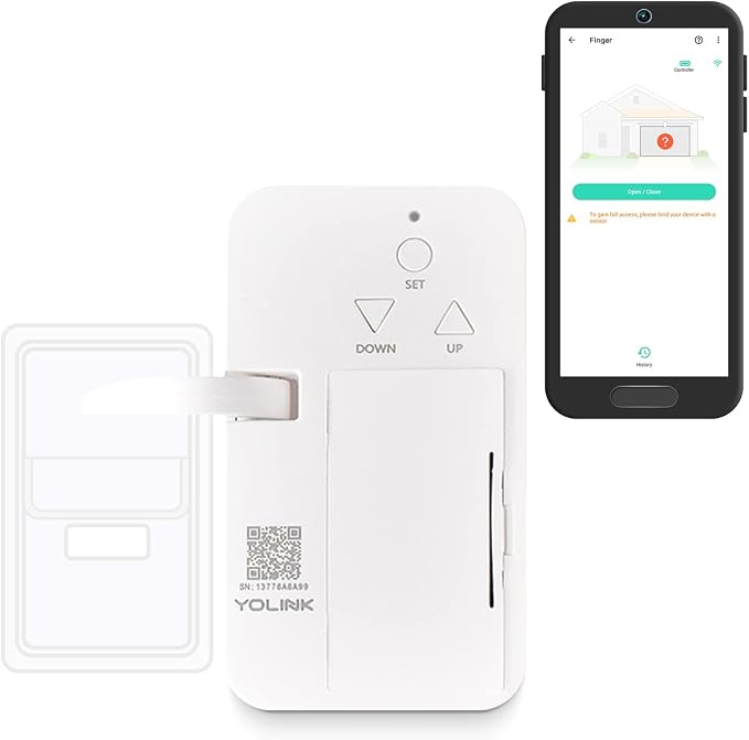 YoLink Finger - Remote Control Existing Garage Door Opener, 1/4 Mile World's by YoLink