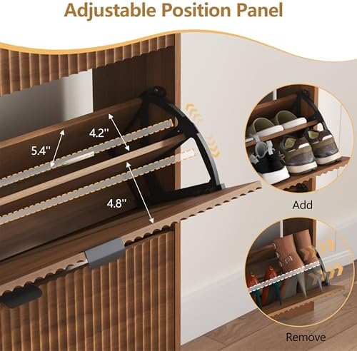 HUANLEGO Shoe Cabinet Storage for Entryway - Image 5