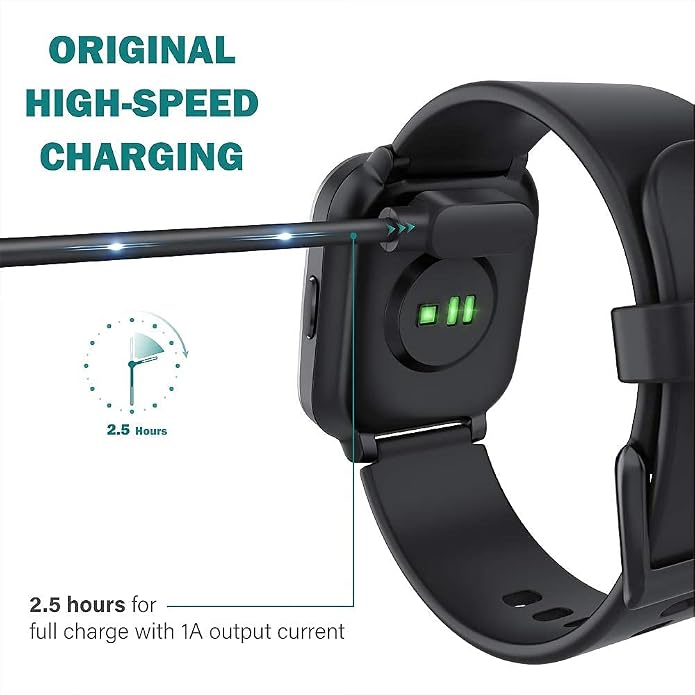 Lamshaw Compatible with TOOBUR IDW16 Smart Watch Charger, Magnetic USB Cable - Image 3