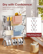 Sakugi Foldable 3-Tier Clothes Drying Rack 37.4" H - Image 2