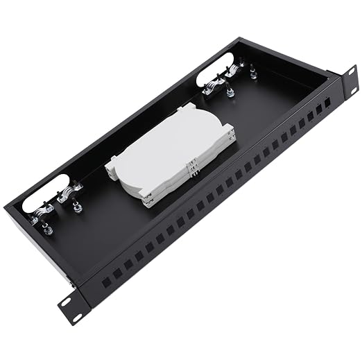 19" Rack Mount Enclosure Fiber Optic Box Fits Racks Cabinet 1U LGX Loaded Patch by ProfessionalFiberNetworkDevicemanufacturer