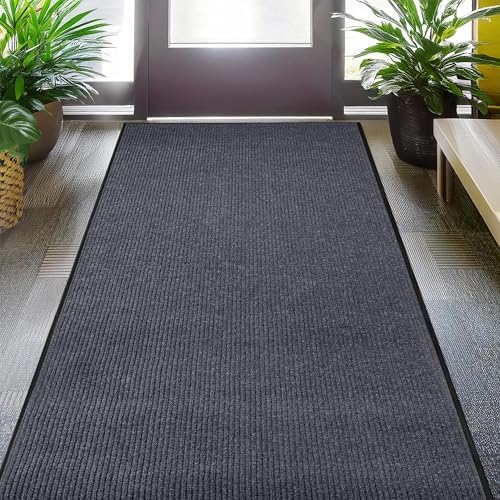 LuxUrux Large 4x6 Ft Rubber Door Mat – Heavy Duty Indoor Outdoor Entrance Rug by LuxUrux