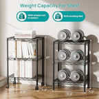SINGAYE Small Shelves Kitchen Storage Shelf Wire Shelving Metal Adjustable - Image 3