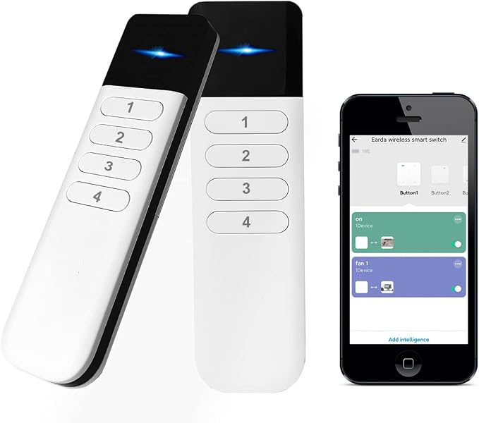Wireless Zigbee Smart Button, 12 Scene Controller, 4-Way Remote Control Button by YSRSAI